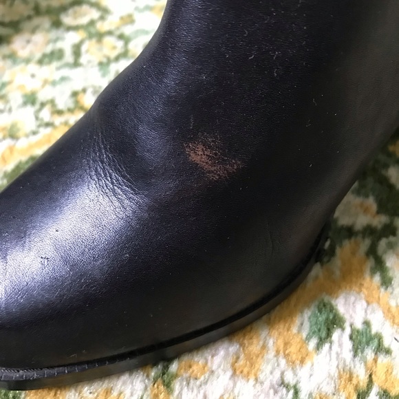 Black leather Souliers boot - Picture 3 of 4